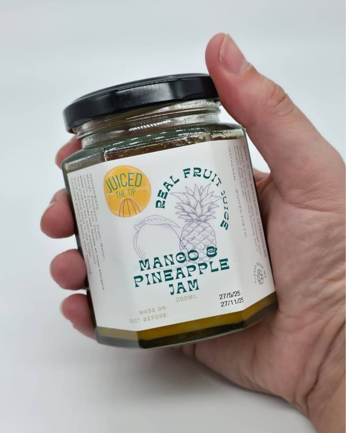 Juiced the Tip – wholesale Preserves – Mango & Pineapple Preserve - 200ml Jar