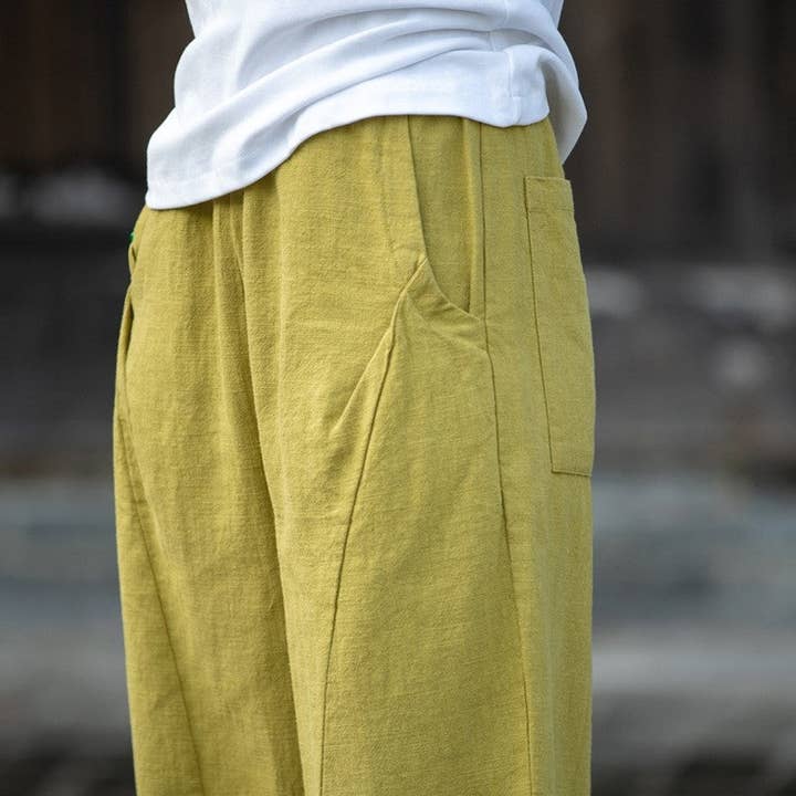 UZ Wholesale Store - Wholesale Pants - Women's - Lightweight Casual Lantern Pants in Solid Color4
