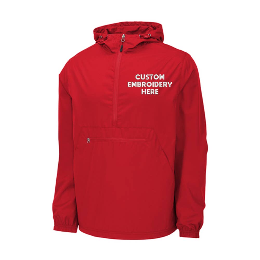 TSS Printing - Wholesale Athletic Jacket - Men's - Men's Embroidered Packable Anorak - Your Logo Embroider5
