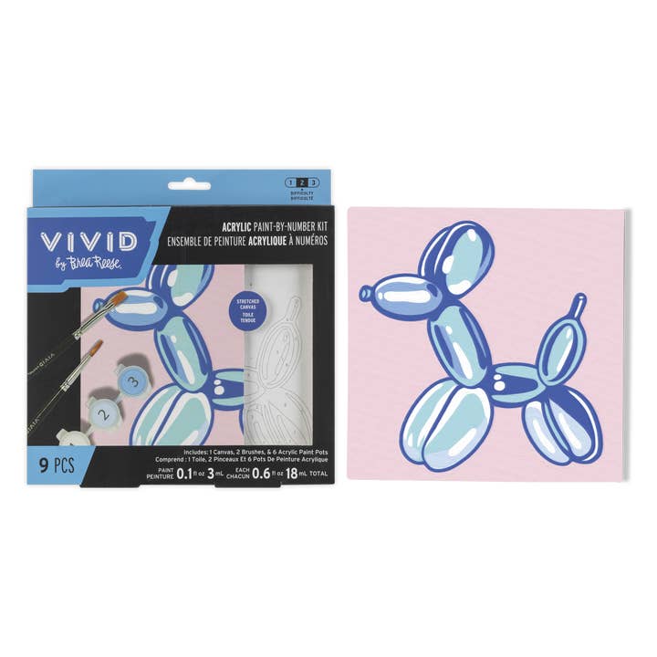 BRVV Mini PBN Acrylic Kits Balloon Dog for wholesale by Momenta