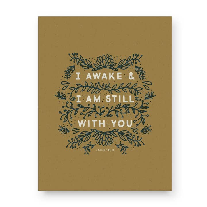 Fortfarande med dig konsttryck för wholesale av Naomi Paper Co.