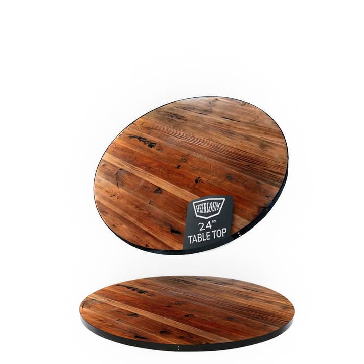 The Rustic Prairie Round Table Top for wholesale by Heirloum
