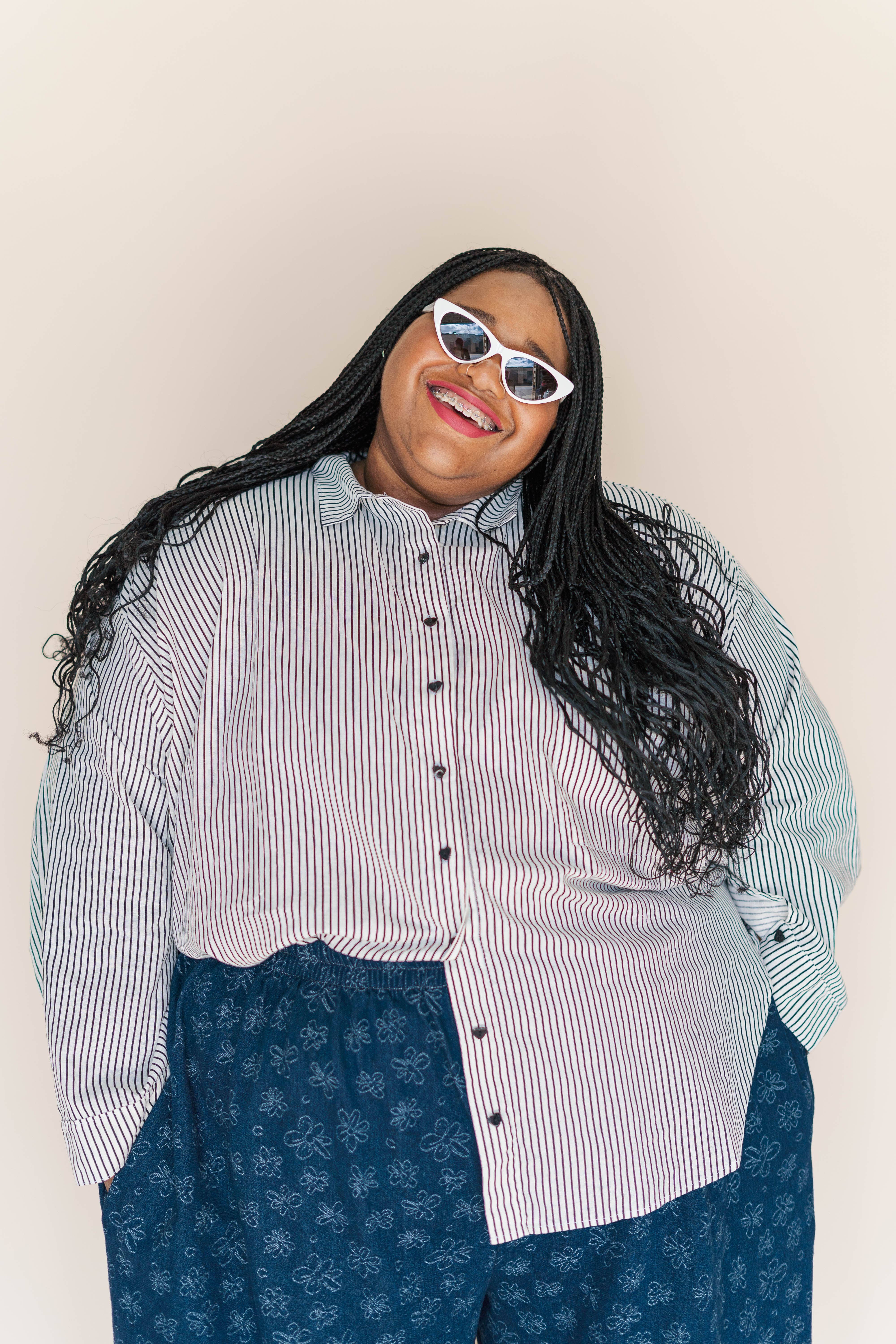 Nettle Studios - Wholesale Button Down Shirt - Unisex - Size Inclusive Plus Size Long Sleeve Button Up Striped Linen2