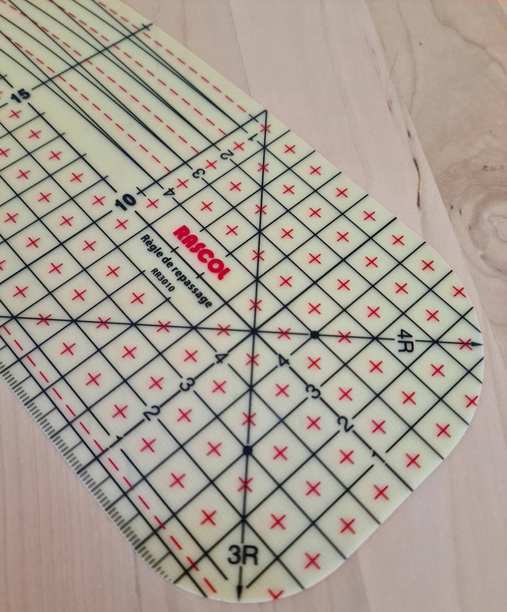 Rascol - Wholesale Craft Tool - 30 x 10 cm hot ironing ruler for hems3