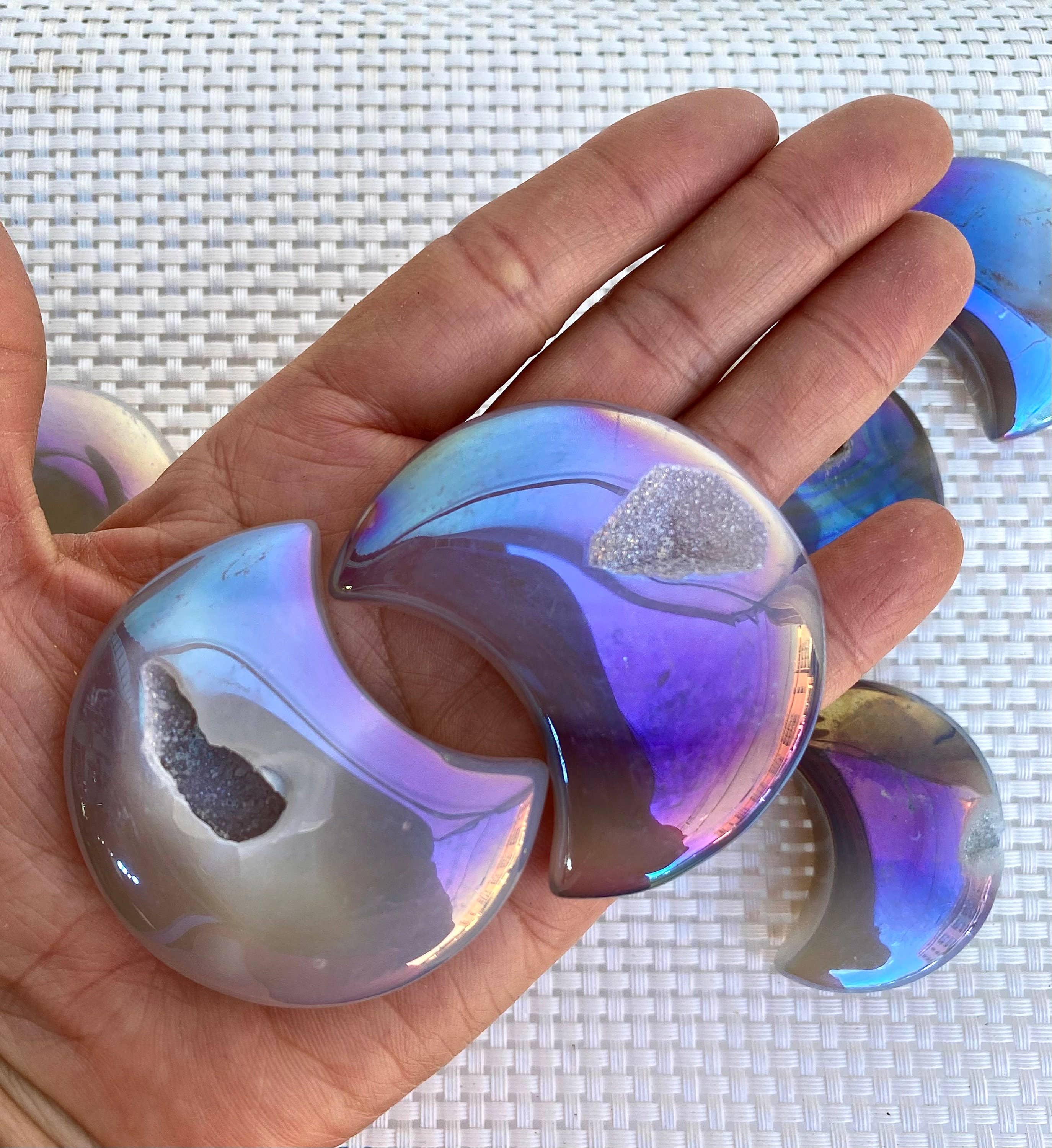 KayleeNYC - Wholesale Spiritual Stone/Crystal - Wholesale Lot 1 lb Angel Aura Agate Moon Crystal Healing 3