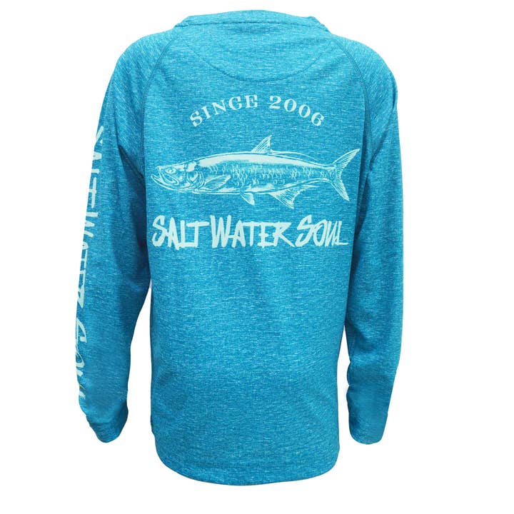 Chemise de performance Tarpon pour enfant pour la vente par SALT WATER SOUL