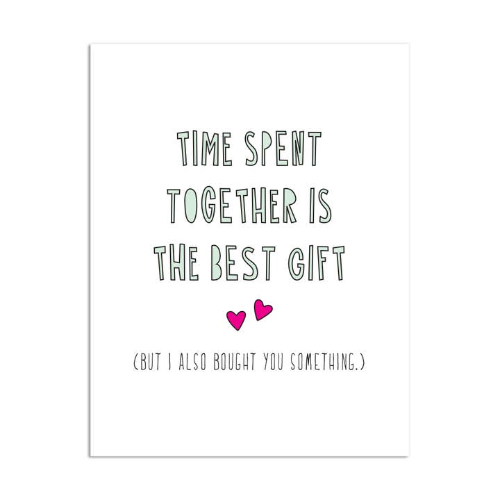 407 - Time Spent Together - A2 card for wholesale by Near Modern Disaster