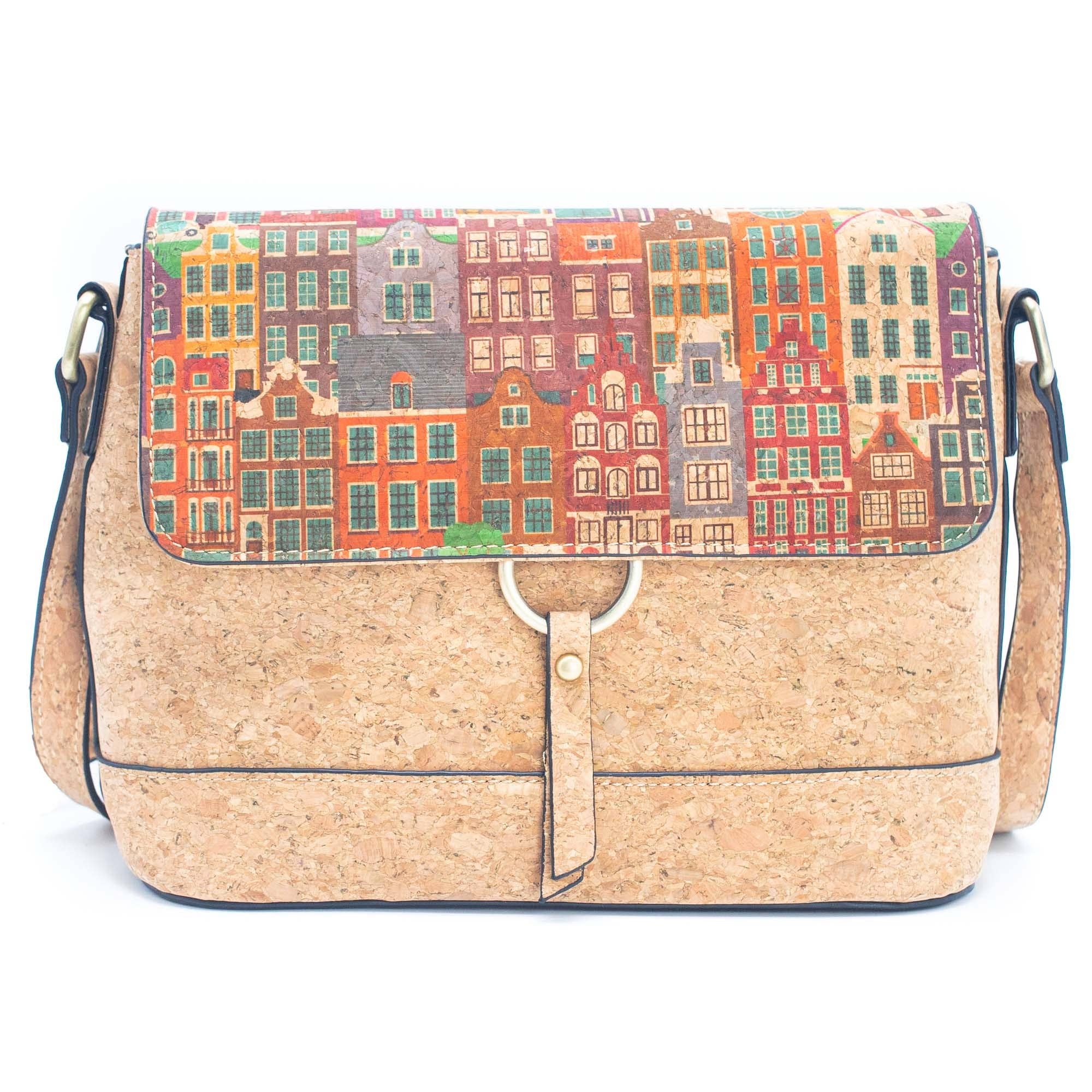 Meninas Bonitas Cork – wholesale Crossbody bag – Women's – Cork crossbody Sardine pattern Bag-20191
