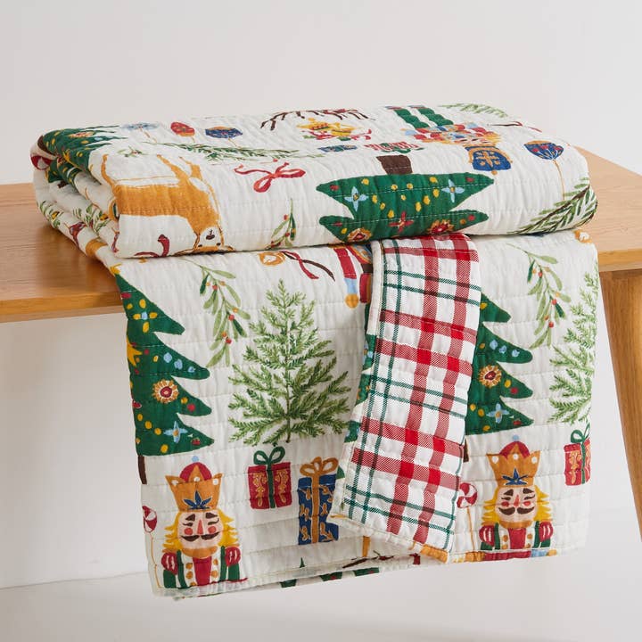 Levtex Home - Wholesale Throw blanket - Nutcracker Quilted Throw2