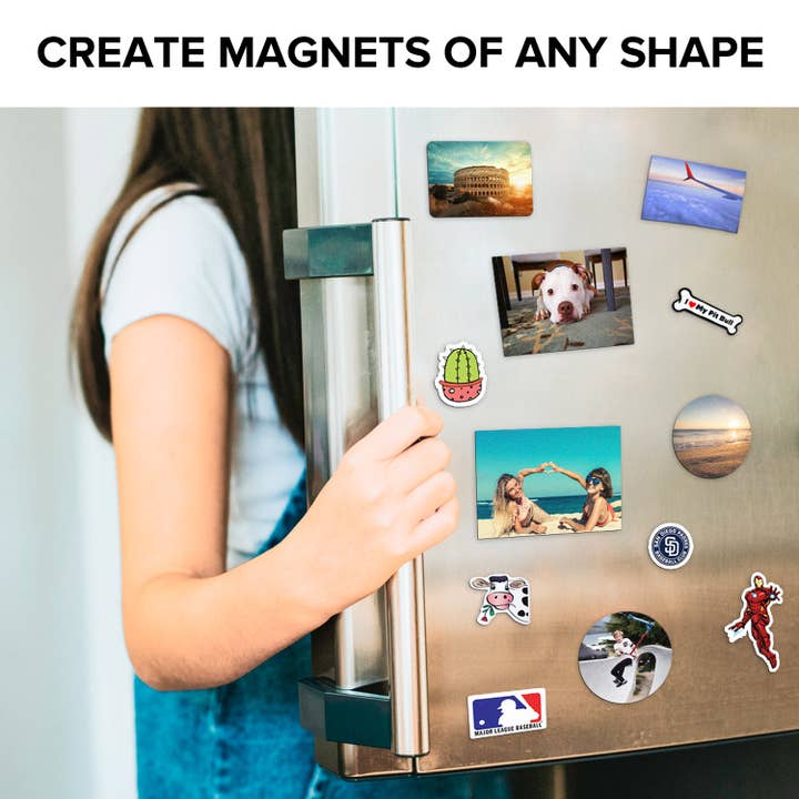 X-bet MAGNET – wholesale Hantverkstillbehör – Självhäftande magnetiska ark - 4 ”x 6" - klibbiga ark - flexibelt magnetiskt papper för hantverk och DIY - 10 St Storbritannien