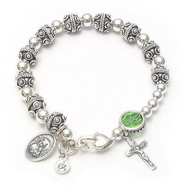 Godmother Rosary Bracelet - Silver for wholesale by EK Designs