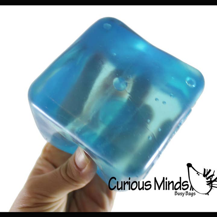 Curious Minds Toys - Wholesale Fidget Toy - Kids - 1 Nee Doh Jumbo Nice Cube Berg Ice Sugar Ball - Thick Glue/G3