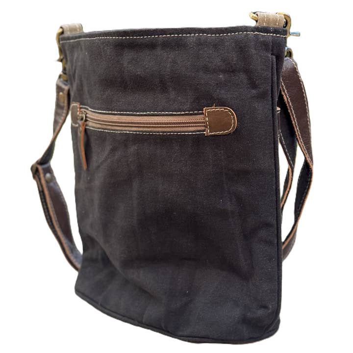 Lungta Imports - Wholesale Crossbody bag – Women's - Recycled Military Canvas Crossbody Bag – Rugged & Eco-Friend3