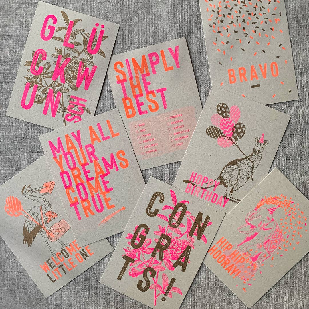 Togethery – wholesale Vykort – Vykort / Simply the best / Riso-tryck2