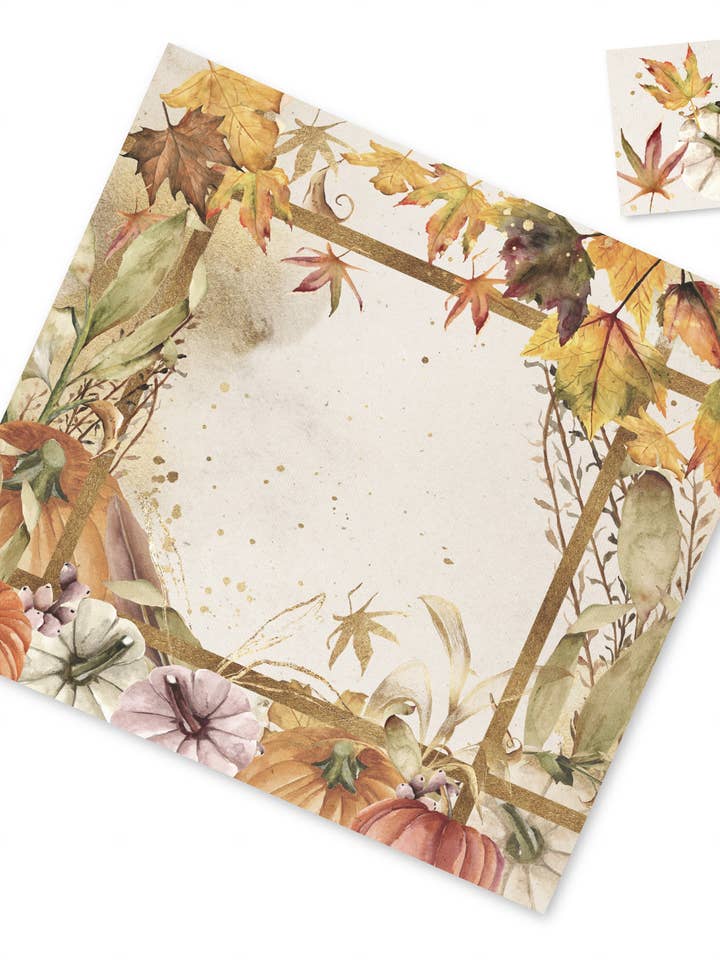 SET DE TABLE EN PAPIER POUR ACTION DE GRÂCE / AUTOMNE pour la vente par C SQUARED DESIGN