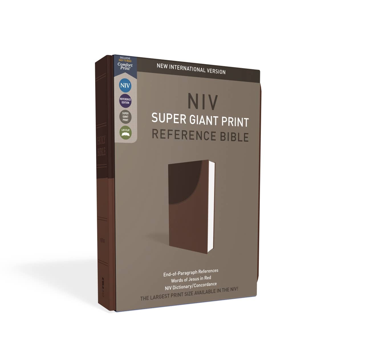 HarperCollins Christian Publishing - Wholesale Reference - NIV Super Giant Print Reference Bible Leathersoft Brown8