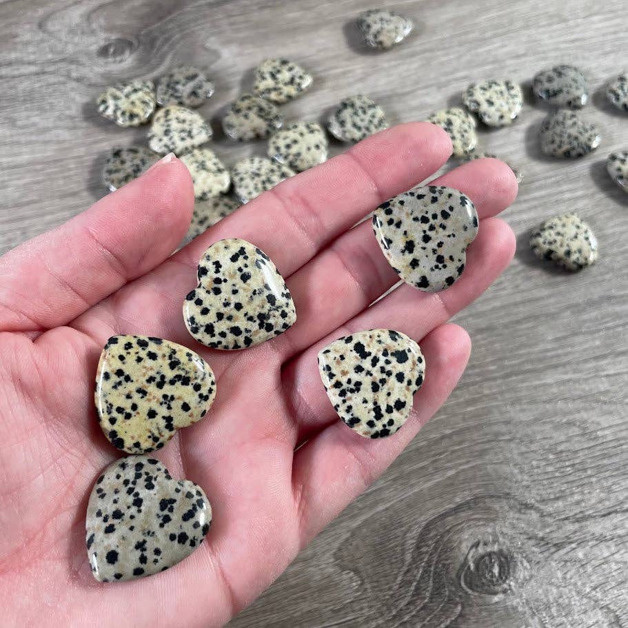 Keystone Crystals - Wholesale Spiritual Stone/Crystal - Gemstone Flat Heart Carvings 1-Inch  – Bulk Crystal Hearts3