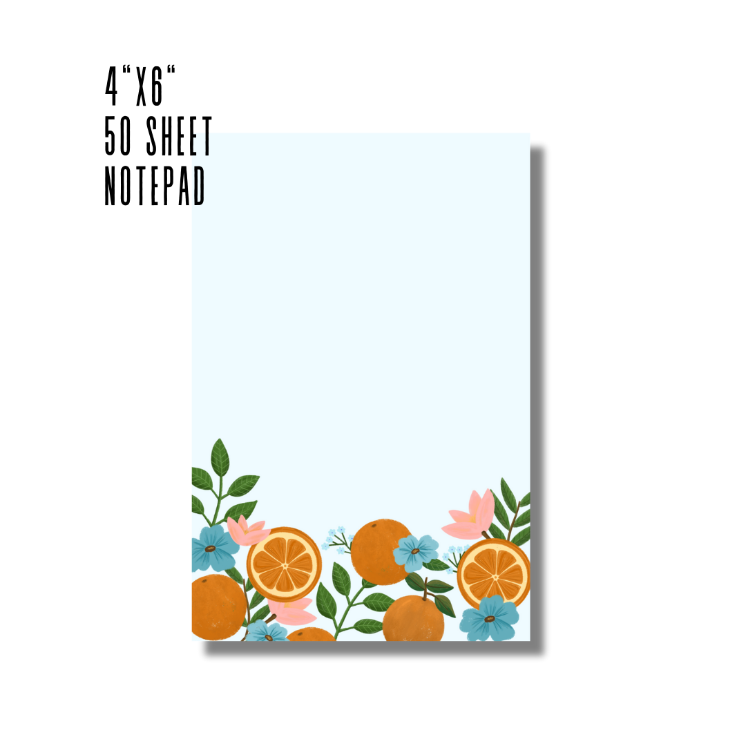 Oak Shore Collective LLC - Wholesale Notepad - Orange Grove Notepad | 4x6" 50 sheets0