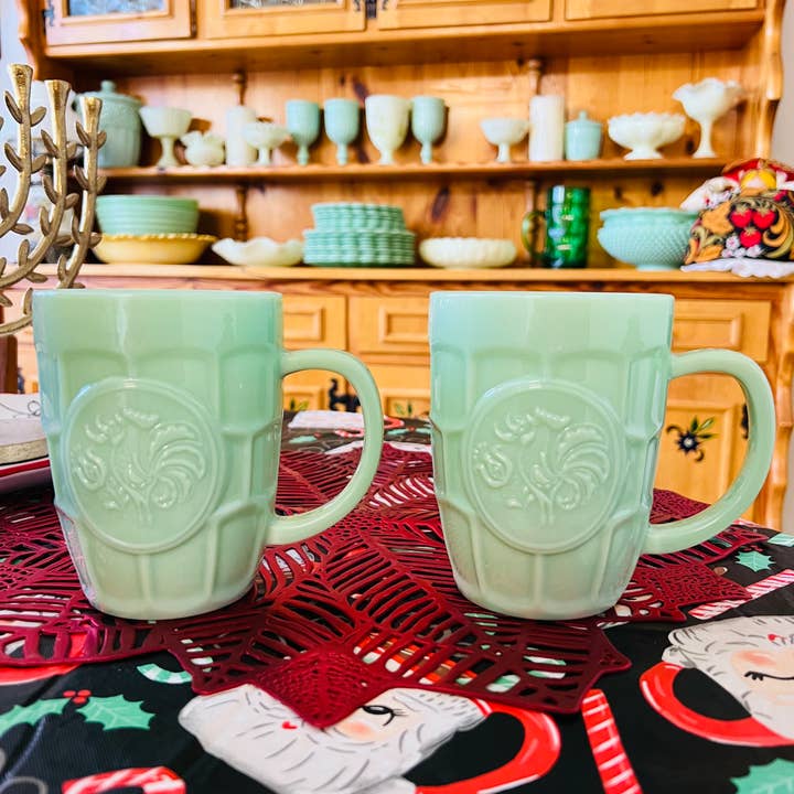 Mami24Seven - Venta al por mayor Jarras de cerveza - Jadeite Stein (juego de dos)