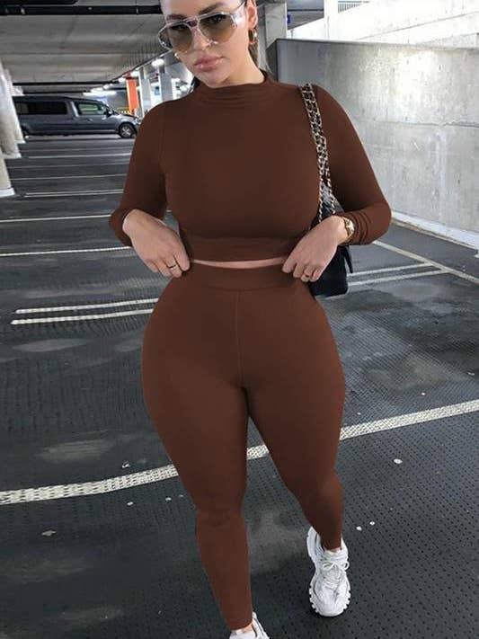 Flarix - Wholesale Top & Skirt Set - Women's - workout shirt and tights set7