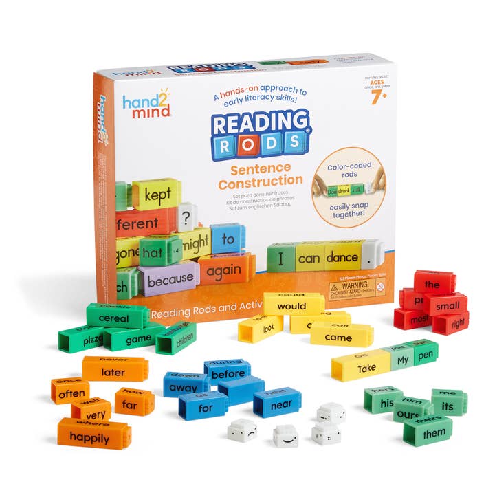 Hand2Mind Reading Rods Sentence Construction for wholesale by Learning Resources