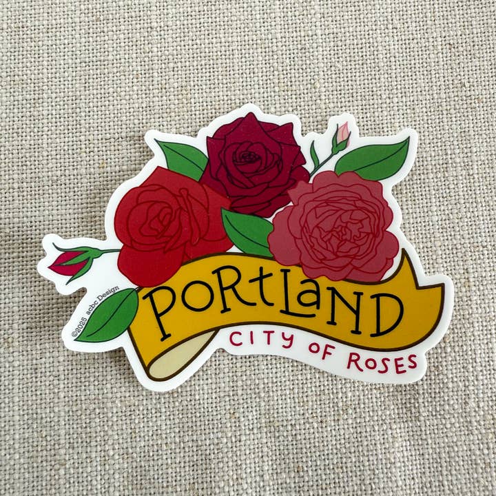 acbc Design - Wholesale Sticker - Portland City of Roses Vinyl Sticker0