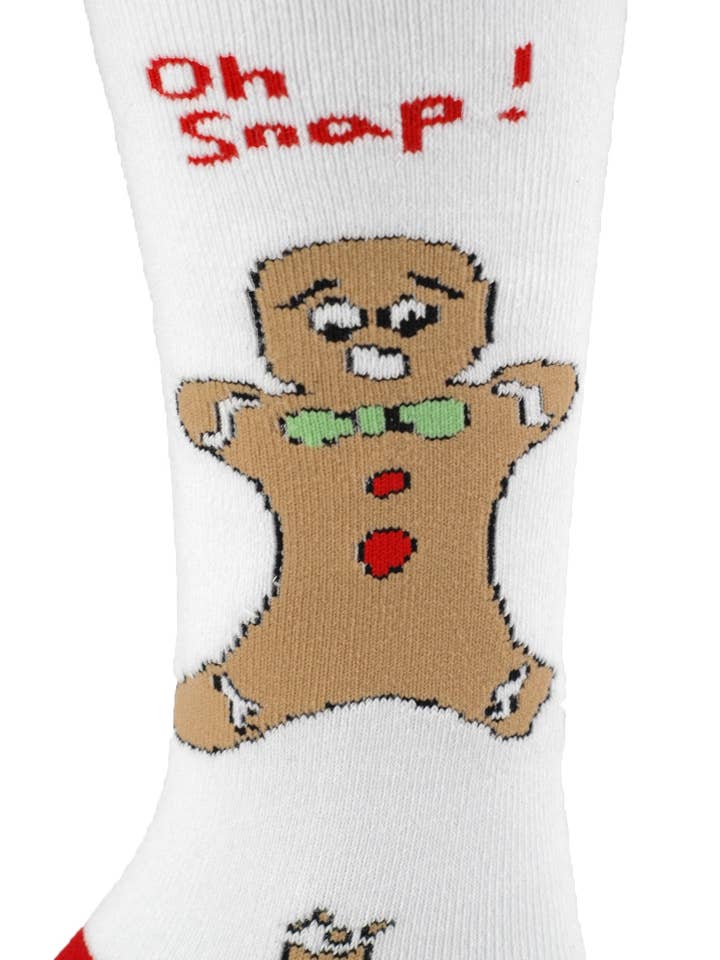 Tree Buddees - Vendita all'ingrosso Calzini - Unisex - Adulto Unisex - Oh Snap! Calzini Natalizi Divertenti con Omino di Pan di Zenzero3