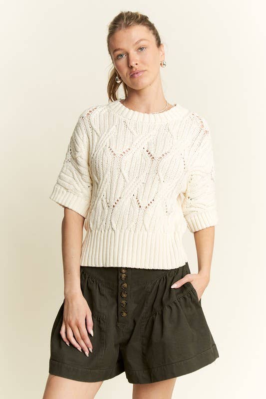 JADE BY JANE - Wholesale Shorts - Women's - SOLID HIGH WAIST RUFFLE PANTS13