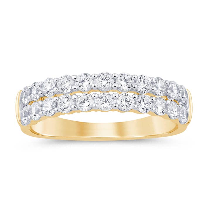 Certifierad 1,00 CTW Vs Labodlad Diamantband i 14Kt Guld #2 för wholesale av White Rock