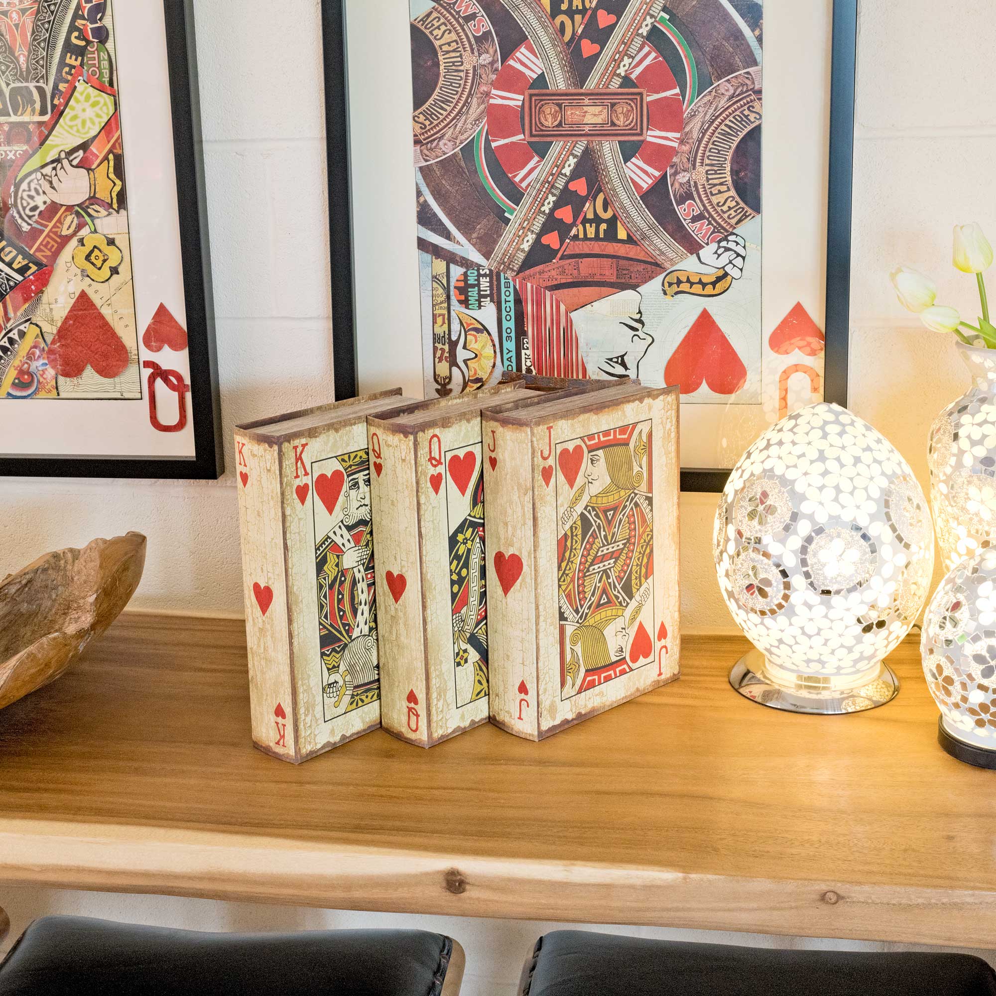 Febland - Wholesale Decorative Tabletop Object - Playing Card Jack of Hearts Storage Book Box1