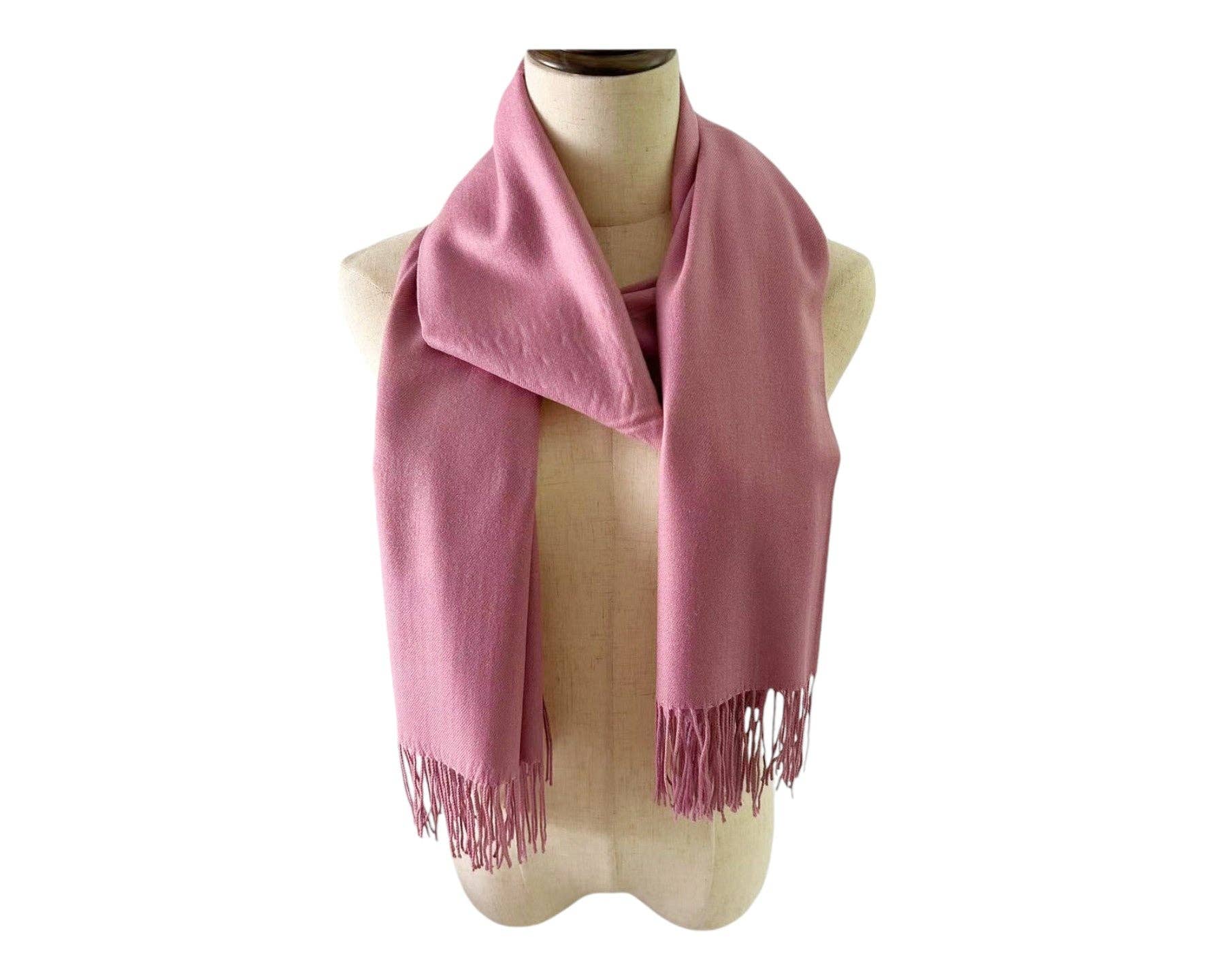 TAPA fashion – wholesale Scarf – Women's – Cashmere Feel Plain Scarves SCF4670 (12PC)18