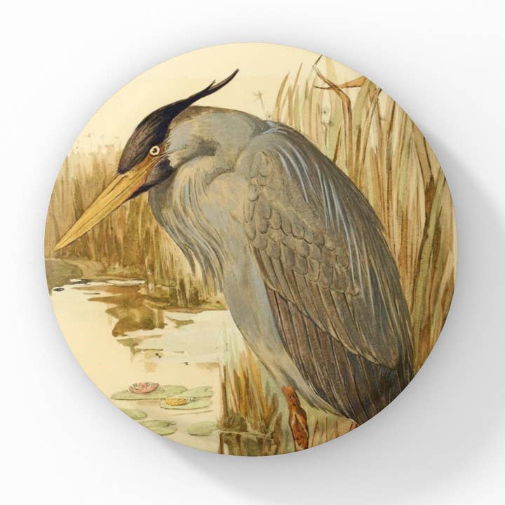 Heron Pin, Heron Keychain, Heron Magnet for wholesale by NatureCuts