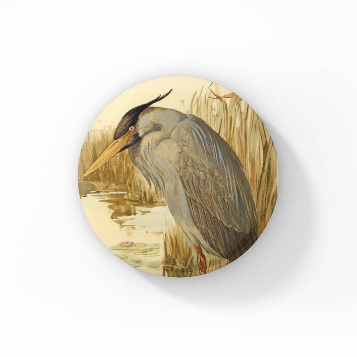 NatureCuts - Wholesale Lapel Pin/Button - Heron Pin, Heron Keychain, Heron Magnet