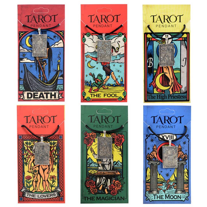 Benjamin International - Wholesale Pendant/Charm Necklace - Tarot Necklace on a cotton cord