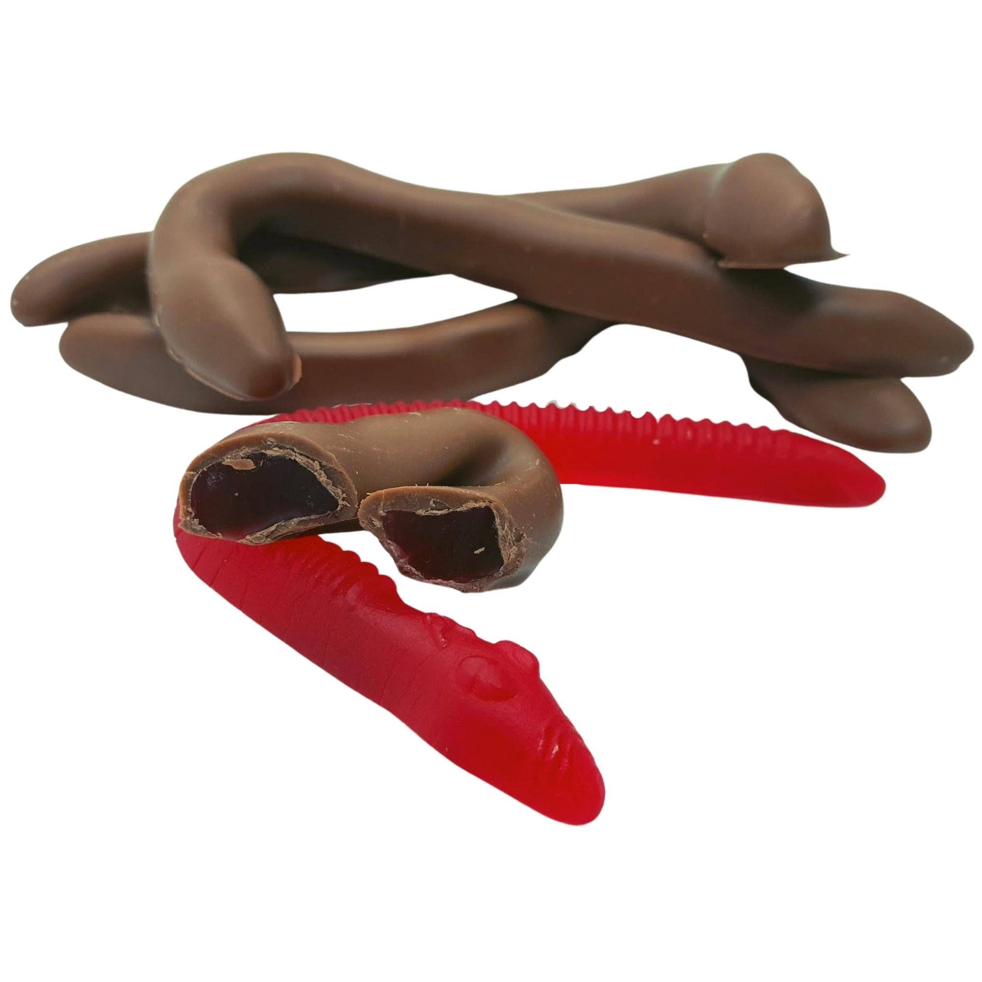 Poppy's Chocolate - Wholesale Chocolate-covered sweets - Milk Chocolate Coated Snakes 100g4