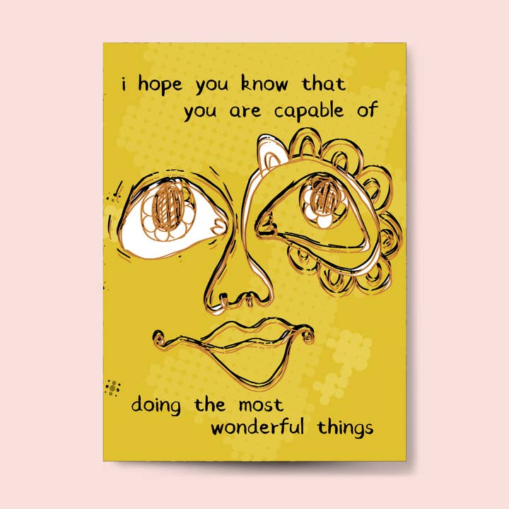 You Can Do It Greeting Card for wholesale by Stoodles