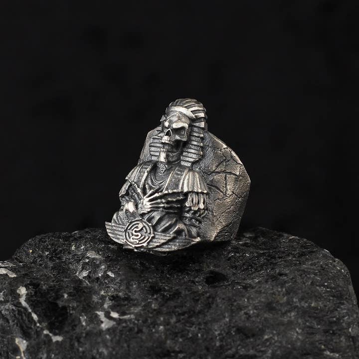Mens Pharaoh Ring Sterling Silver for wholesale by Espada Silver