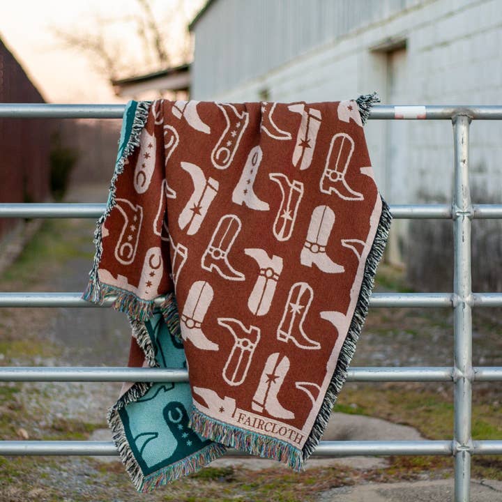 Faircloth - Wholesale Throw Blanket - BOOTS! Blanket2