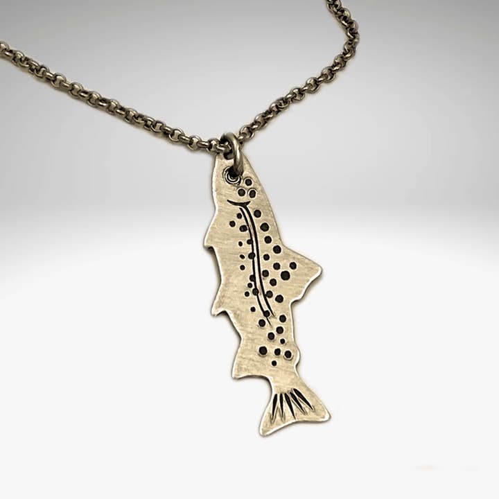 Fishin' Necklace for wholesale by Daphne Lorna