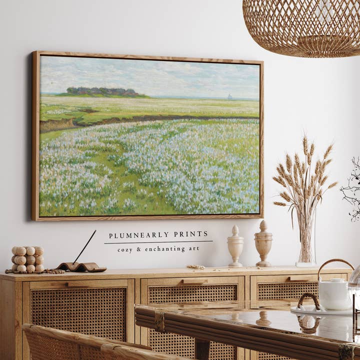 Alberts Vast Summer Landscape Painting Framed Canvas Art 2 for wholesale by Plumnearly Prints