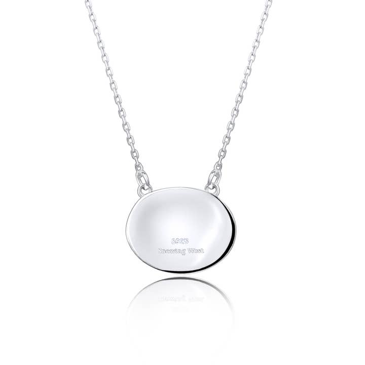 Snowing West - Wholesale Pendant/Charm Necklace - 925 Sterling Silver Belt Buckle Initial Necklace1