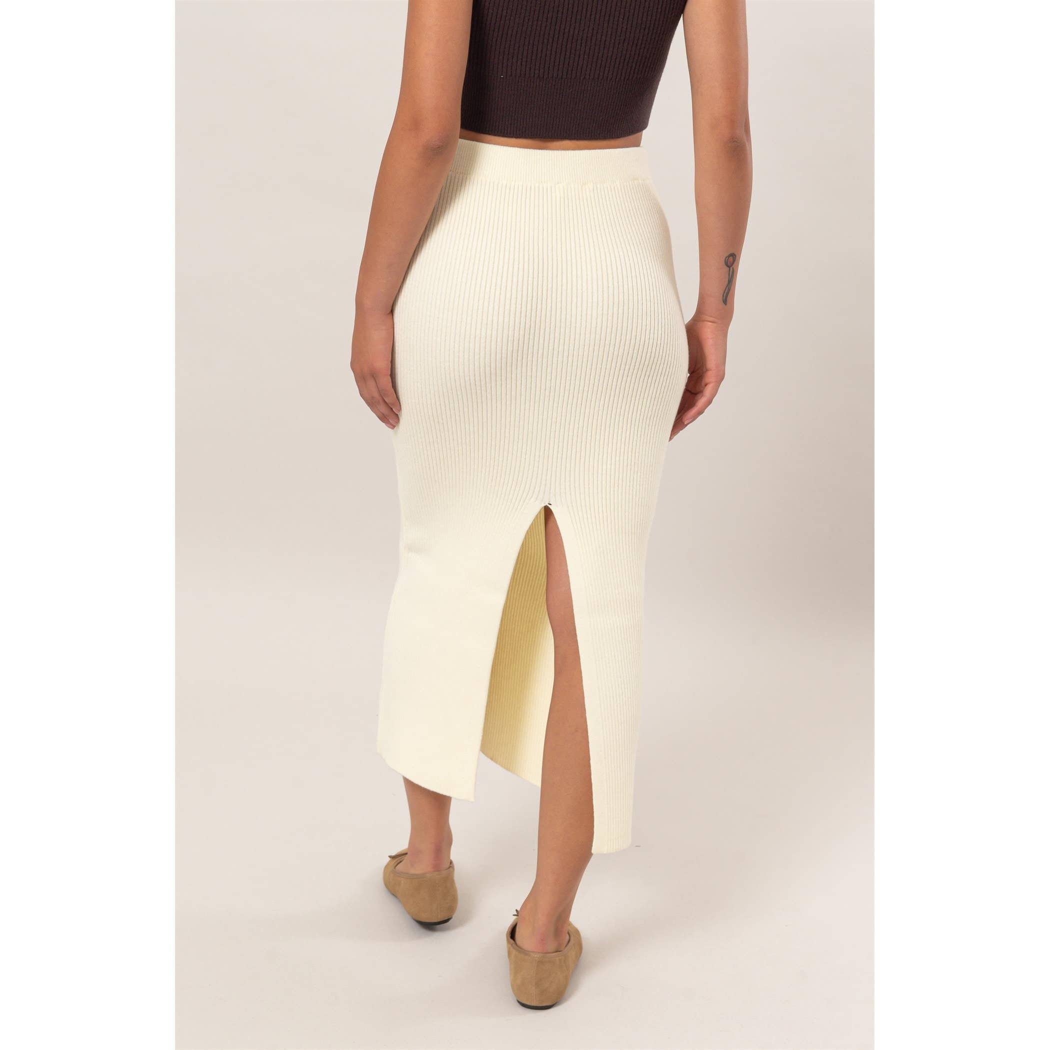 HYFVE – wholesale Skirt – Women’s – Ribbed Knit Midi Skirt1