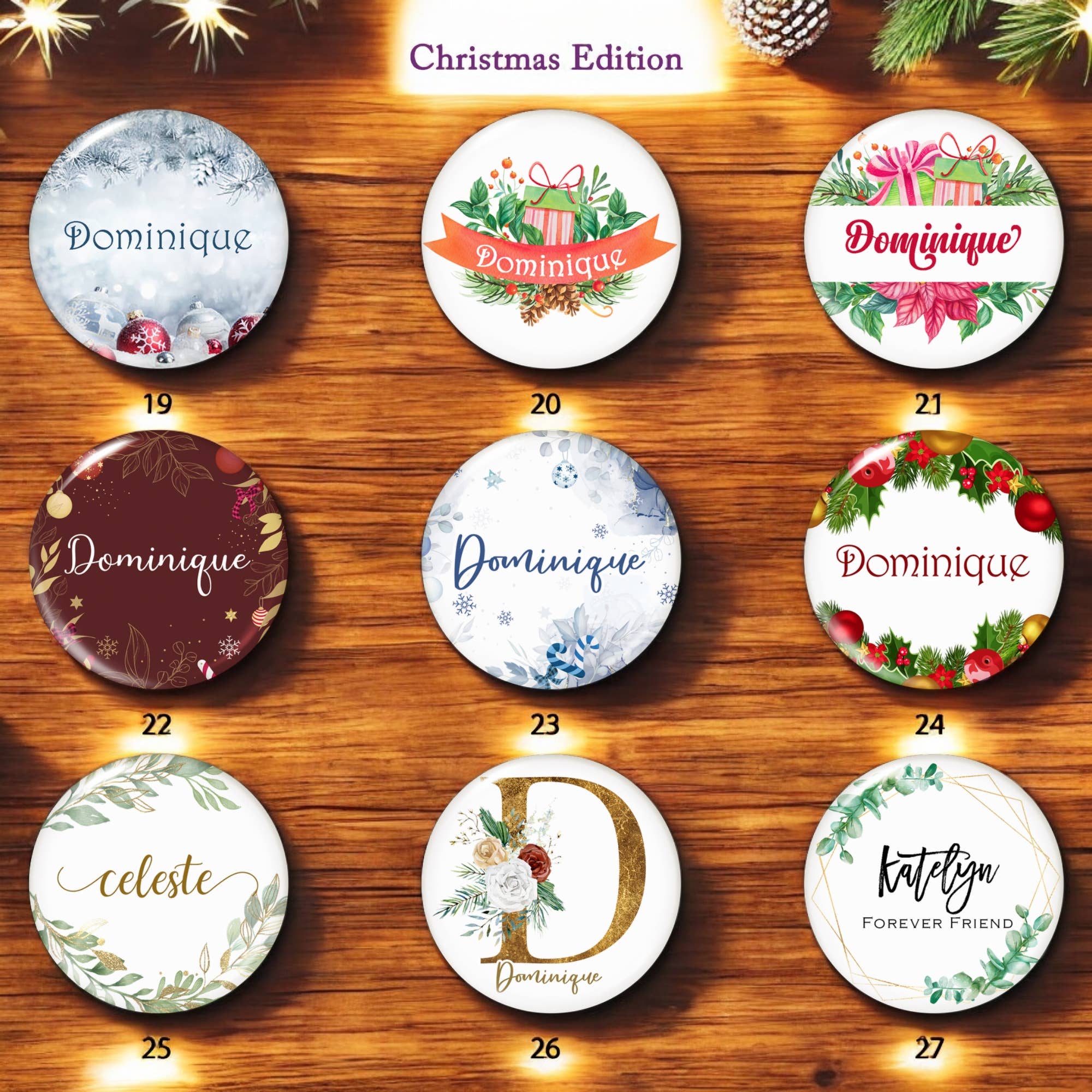 One Team Blessed - Wholesale Compact Mirror - Custom Personalized Mirrors | Bridesmaid Proposal Gift9