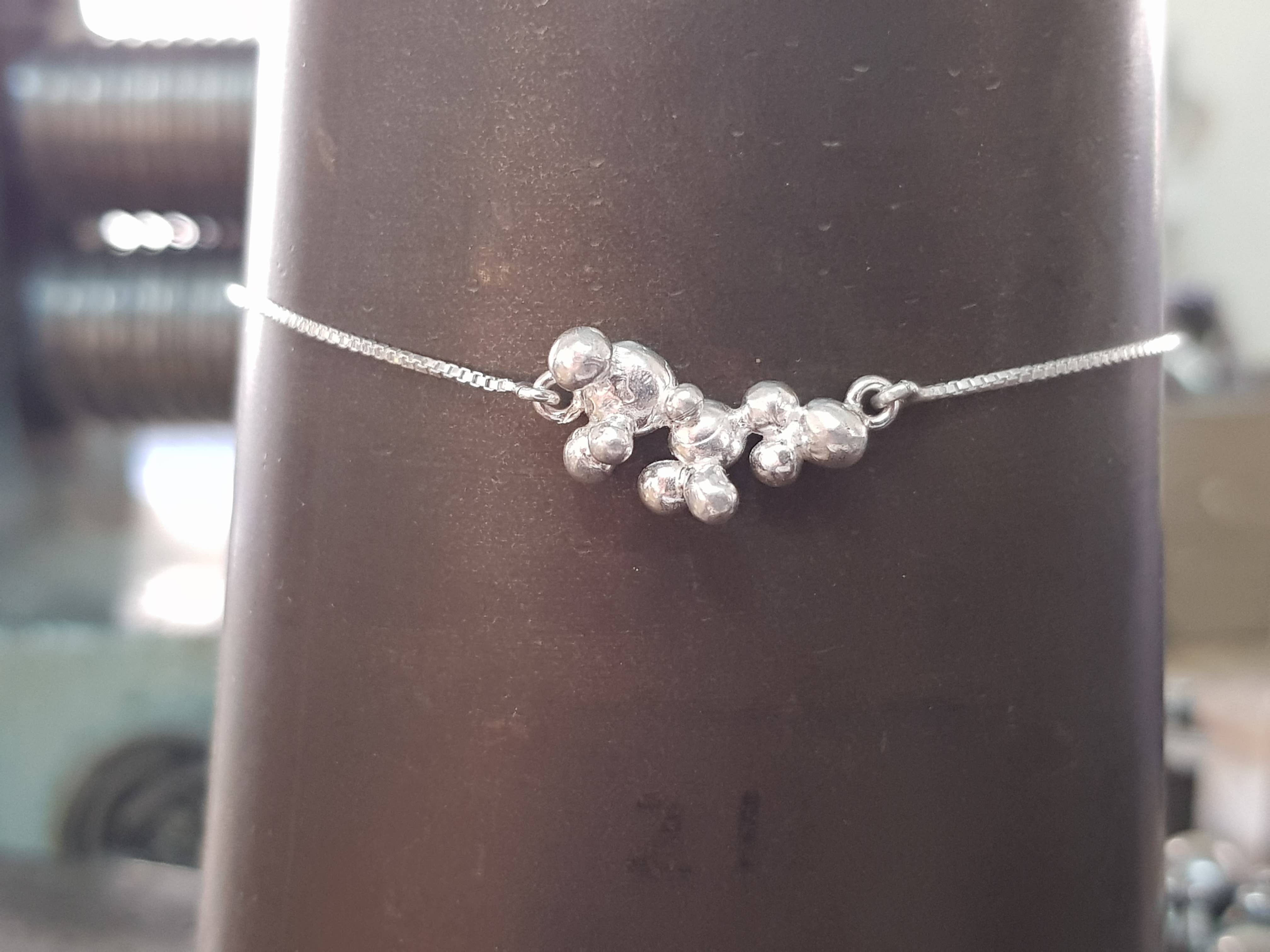 ALEGRIA B. - Wholesale Charm/Dangle Bracelet - STERLING SILVER BRACELET WITH ADJUSTABLE CHAIN1