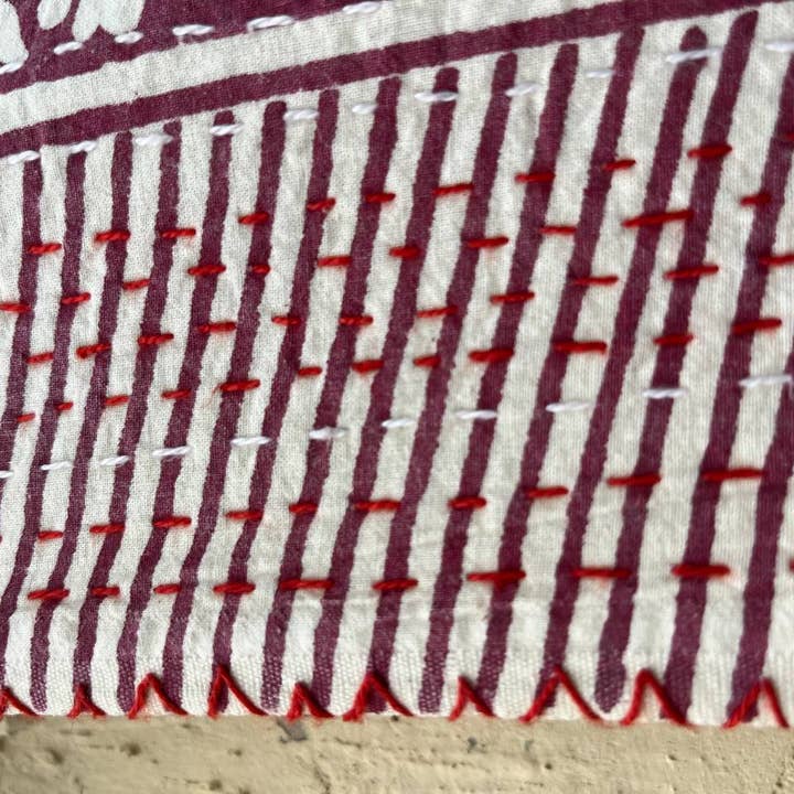 bhavnas boutique – wholesale Quilt – Printed Kantha Quilt Indian Cotton Queen Size Bedding Quilts2