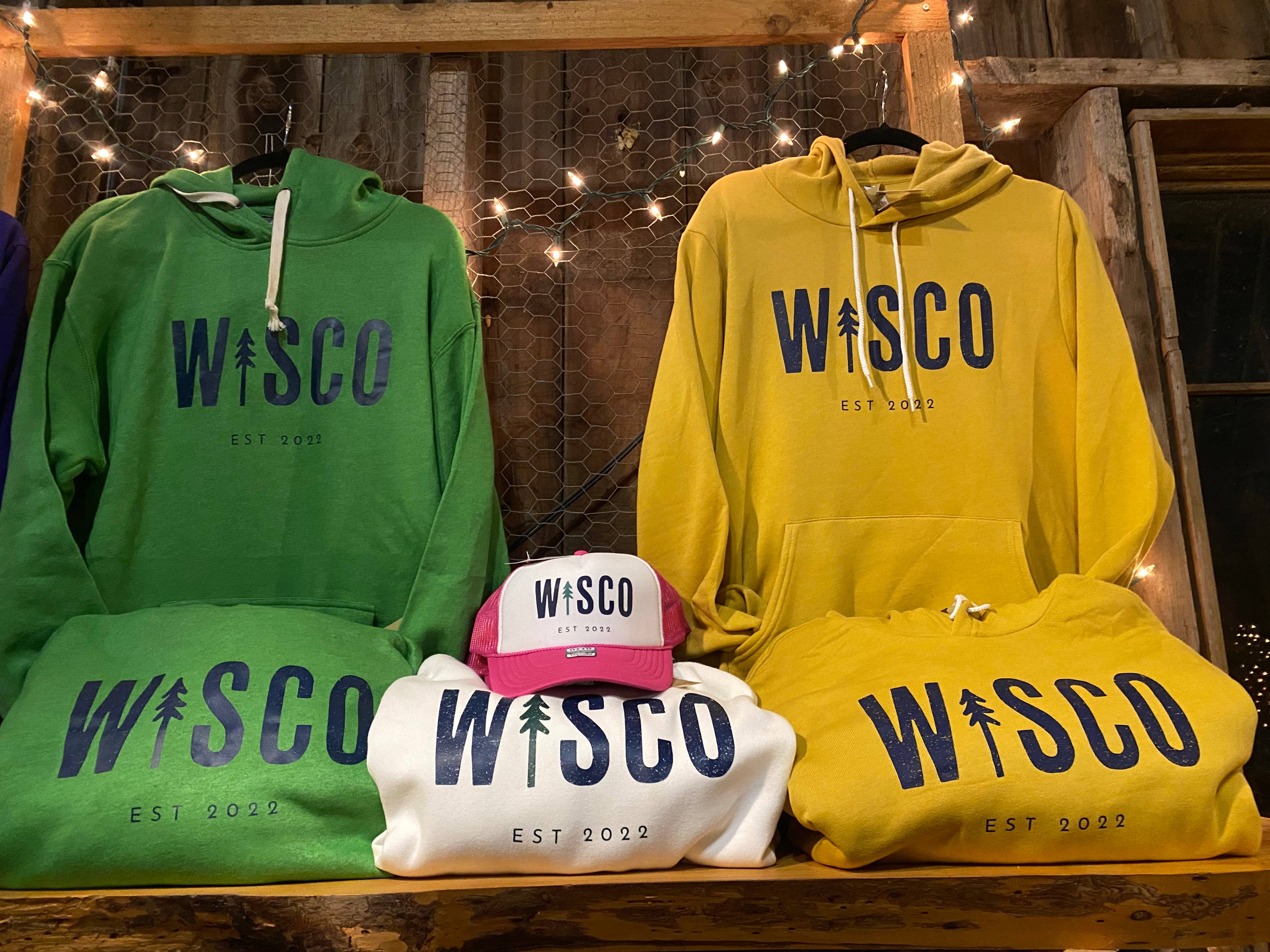 Wisco Clothing Co. - Wholesale Hoodie - Unisex - WISCO Green Navy Unisex Hooded Sweatshirt2