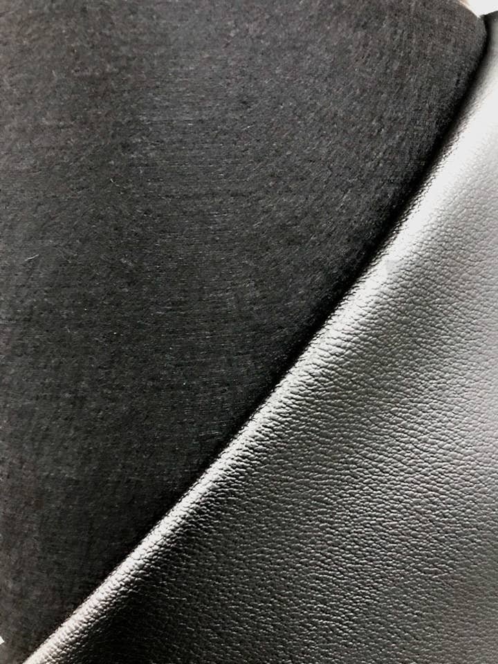 Faux leather orange peel grain Black for wholesale by Gifa Accessori