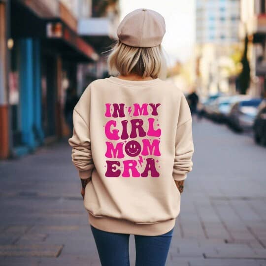 Girl Mom Era Sweatshirt - Mother's Day & Baby Shower Gift for wholesale by Made by Dom Designs