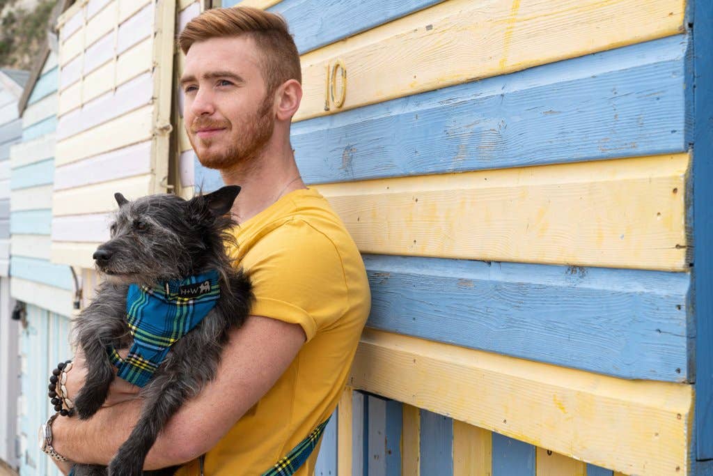 Hiro + Wolf - Wholesale Pet Bandana - Dog - Shuka Blue Dog Bandana2