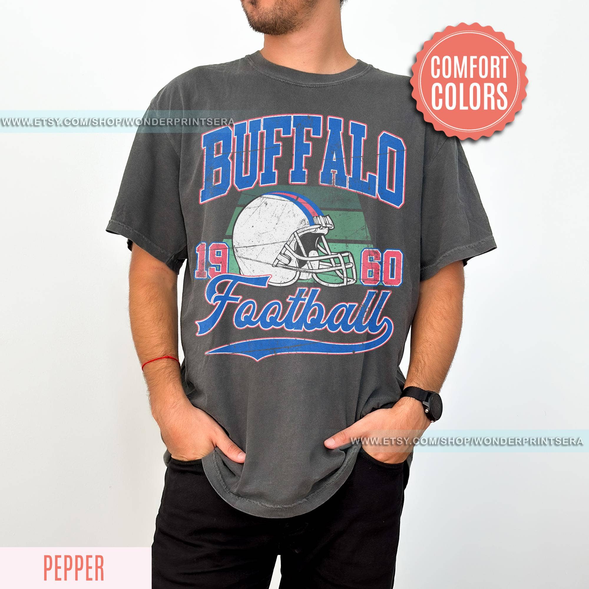 TheKingShirt - Wholesale Tunic - Women's - Buffalo Bill T-Shirt Vintage Style Football Fan Gift1
